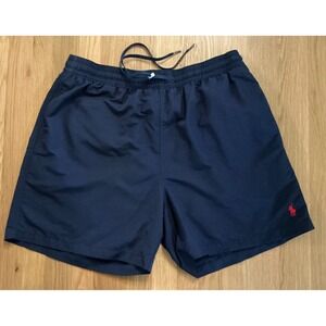 Polo Ralph Lauren Men's Swim Trunks XL Navy Lined Shorts 5" Inseam